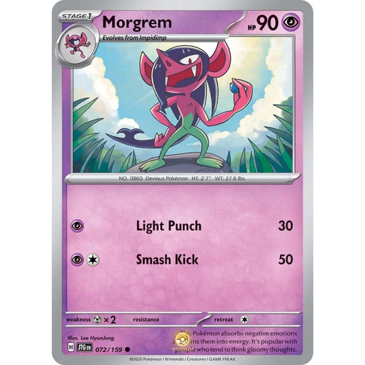 [ENG] Pokemon SV09 Journey Together: 072/159 Morgrem [Psychic] [C - Common] (Non-foil)