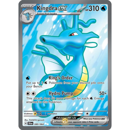 [ENG] Pokemon SV6.5 Shrouded Fable: 080/064 Kingdra ex [Water] [UR - Ultra Rare] (Foil)