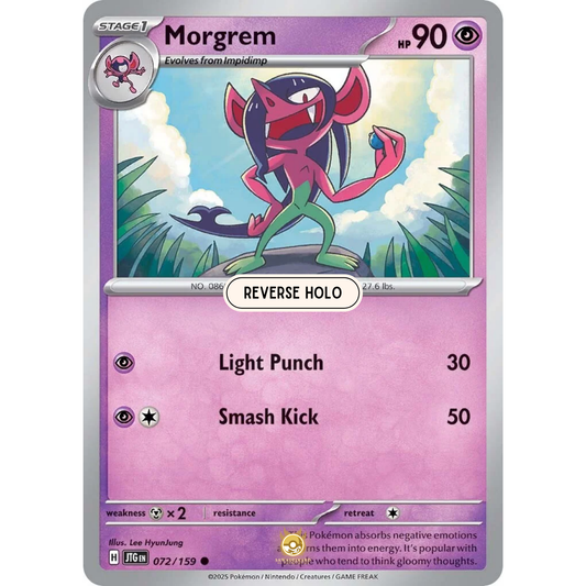 [ENG] Pokemon SV09 Journey Together: 072/159 Morgrem [Psychic] [C - Common] (Reverse Holo)