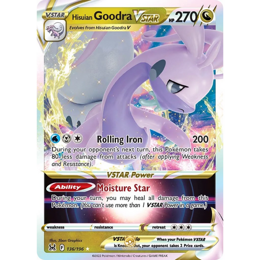 [ENG] SWSH 11 Lost Origin: 136/196 Hisuian Goodra VSTAR R (Foil)