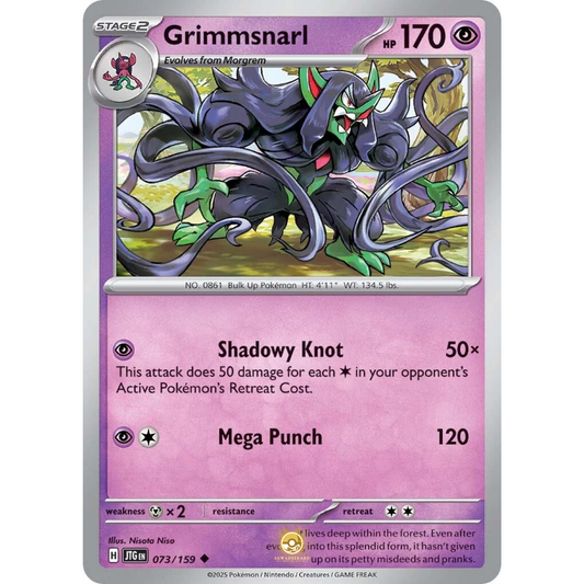 [ENG] Pokemon SV09 Journey Together: 073/159 Grimmsnarl [Psychic] [U - Uncommon] (Non-foil)