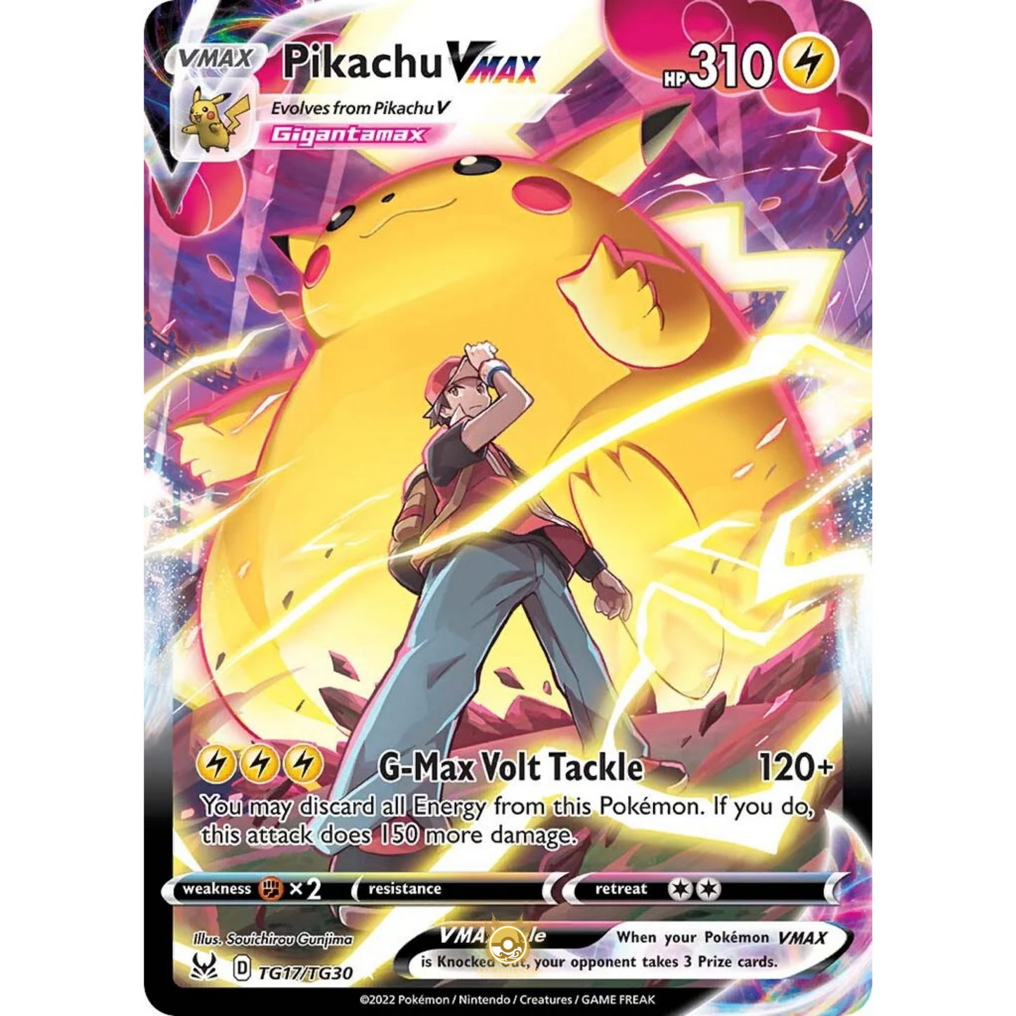 [ENG] SWSH 11 Lost Origin: TG17/TG30 Pikachu VMAX R (Foil)