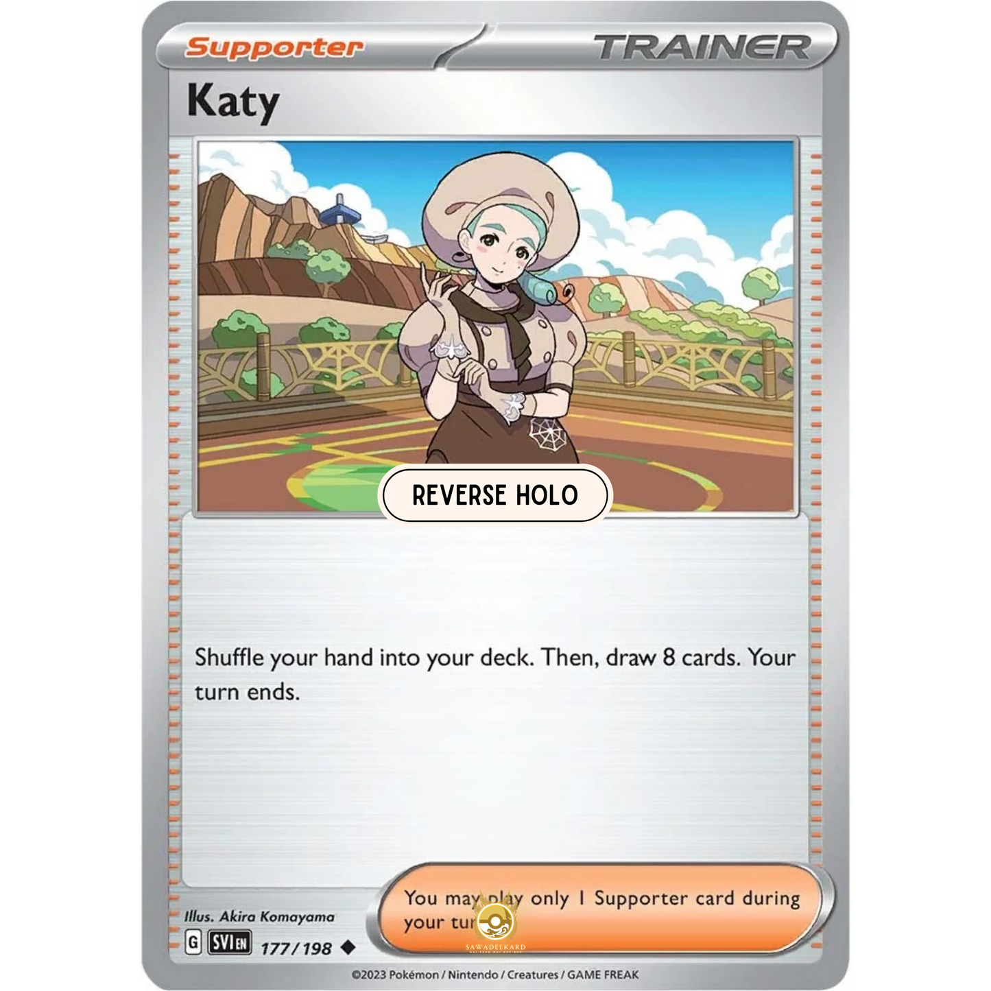 [ENG] SV01 Scarlet Violet Base Set: 177/198 Katy U (Reverse Holo)