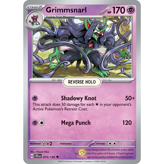 [ENG] Pokemon SV09 Journey Together: 073/159 Grimmsnarl [Psychic] [U - Uncommon] (Reverse Holo)