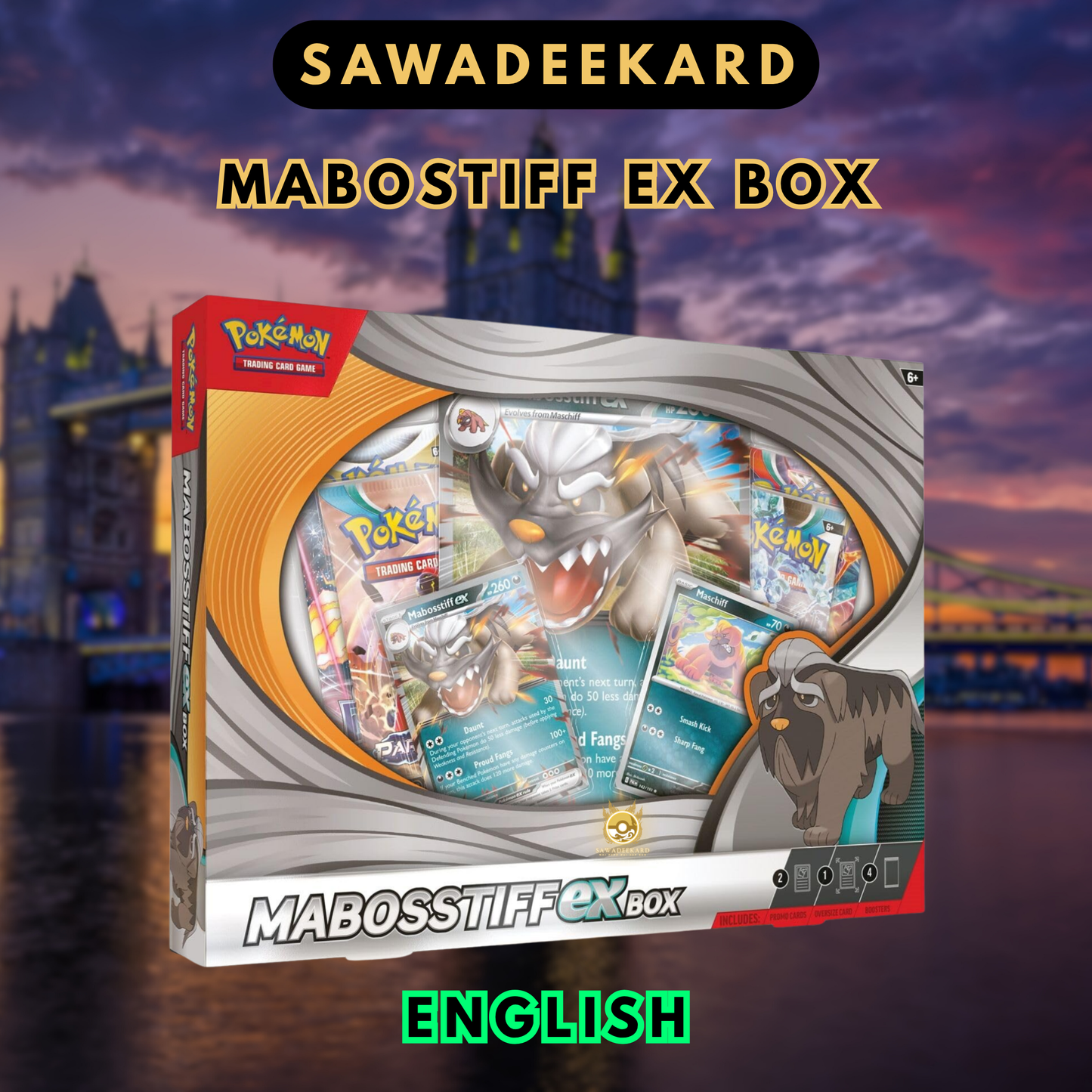 [ENG]	[Scarlet & Violet]	Mabostiff ex Pokémon TCG