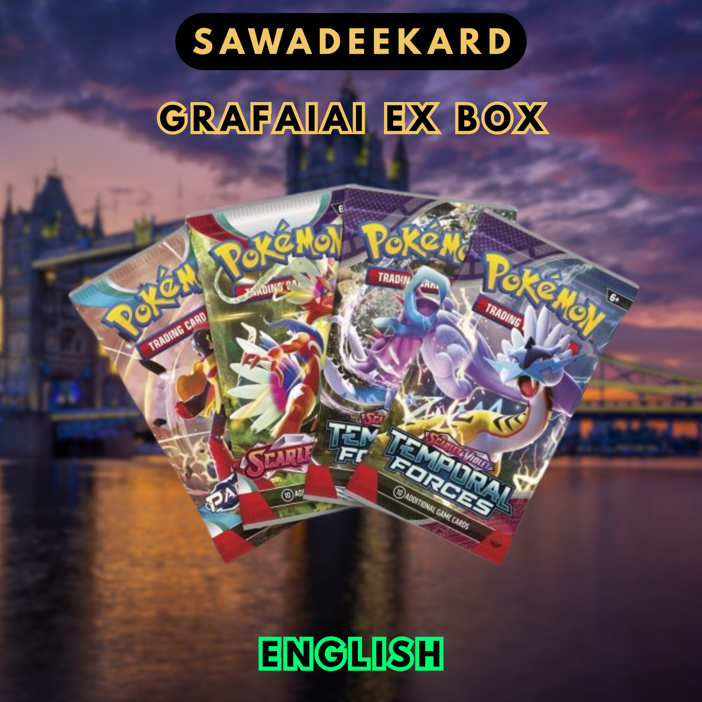 Pokmon Prismatic Evolutions Surprise Box | Eeveelution Promo + 4 Packs Sawadeekard Pokmon Prismatic Evolutions Surprise Box | Eeveelution Promo + 4 Packs Sawadeekard