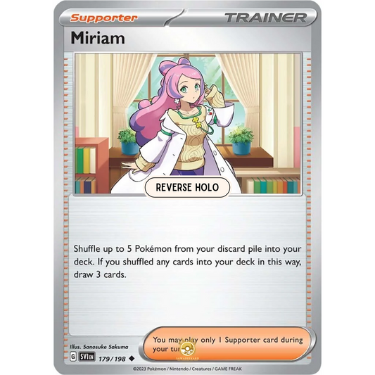 [ENG] SV01 Scarlet Violet Base Set: 179/198 Miriam U (Reverse Holo)