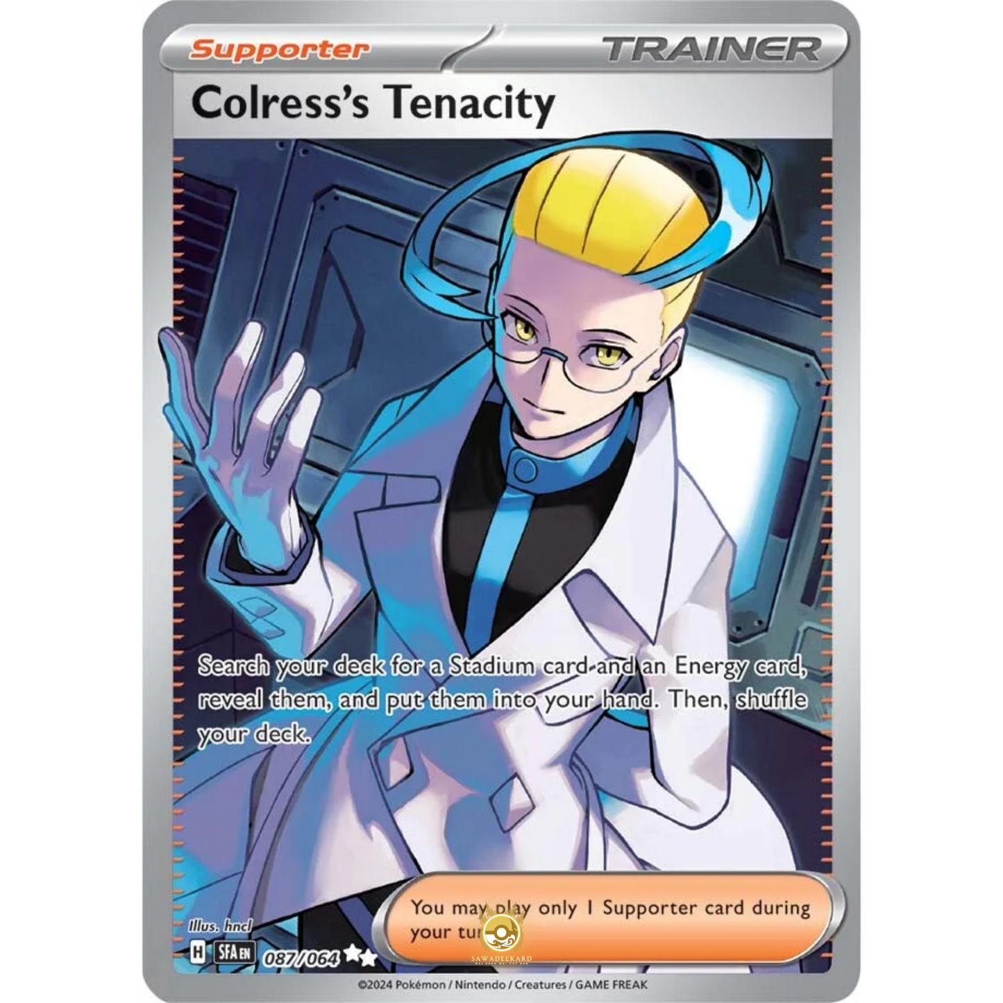 [ENG] Pokemon SV6.5 Shrouded Fable: 087/064 Colress's Tenacity [Support] [UR - Ultra Rare] (Foil)