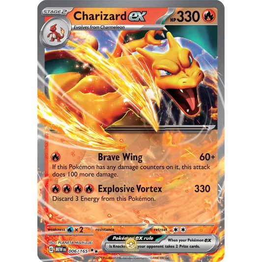 [ENG]	SV3.5	151:	006/165	Charizard EX	RR	(Foil)