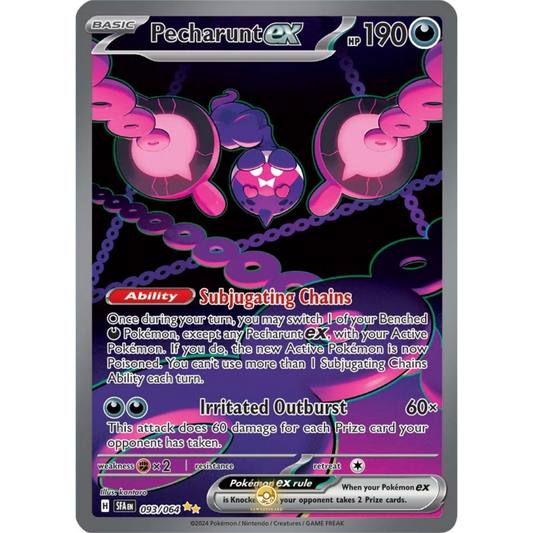 [ENG] Pokemon SV6.5 Shrouded Fable: 093/064 Pecharunt ex [Darkness] [SIR - Special Illustration Rare] (Foil)