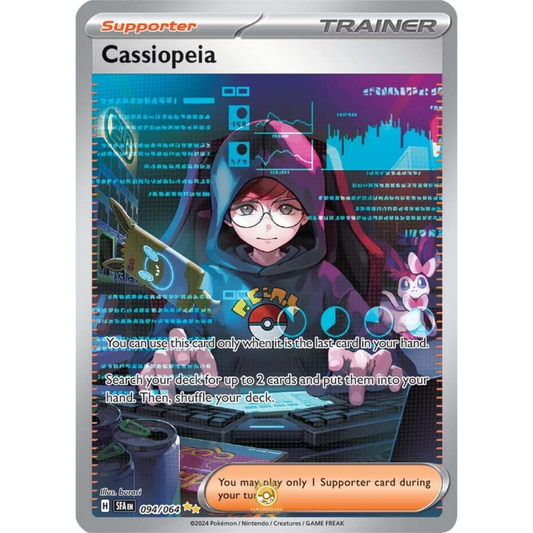 [ENG] Pokemon SV6.5 Shrouded Fable: 094/064 Cassiopeia [Support] [SIR - Special Illustration Rare] (Foil)