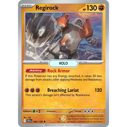 [ENG] Pokemon SV09 Journey Together: 082/159 Regirock [Fighting] [R - Rare] (Foil)