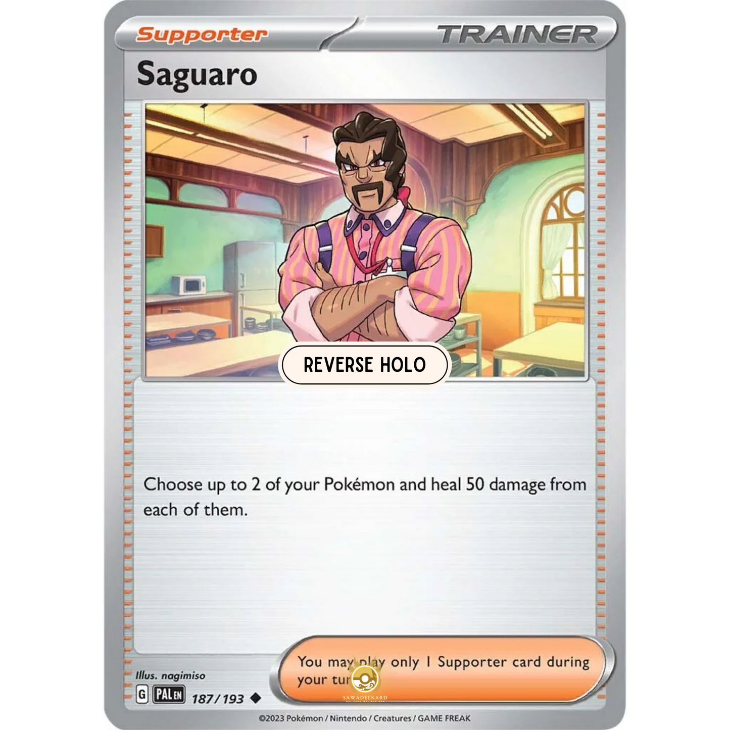 [ENG] SV02 Paldea Evolved: 187/193 Saguaro U (Reverse Holo)