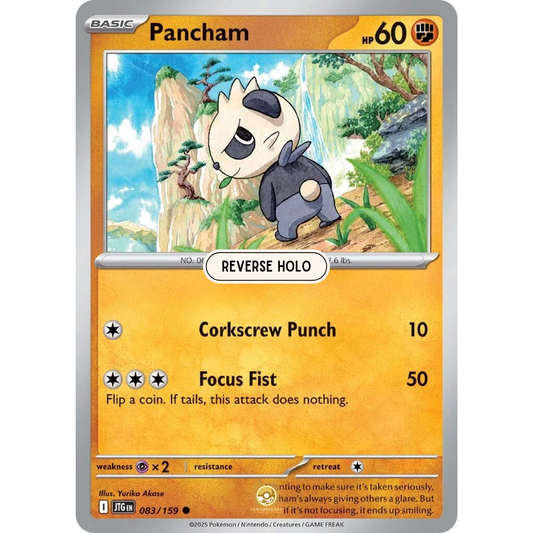 [ENG] Pokemon SV09 Journey Together: 083/159 Pancham [Fighting] [C - Common] (Reverse Holo)