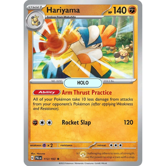 [ENG] SV02 Paldea Evolved: 113/193 Hariyama R (Foil)