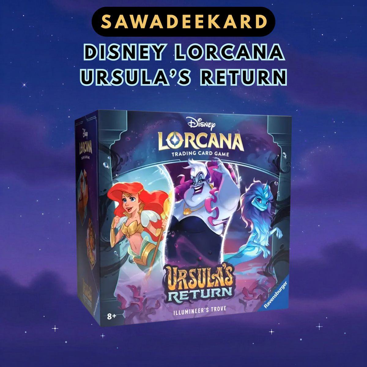 [ENG] Disney Lorcana TCG Ursula’s Return Illumineer’s Trove – 8 Booster Packs