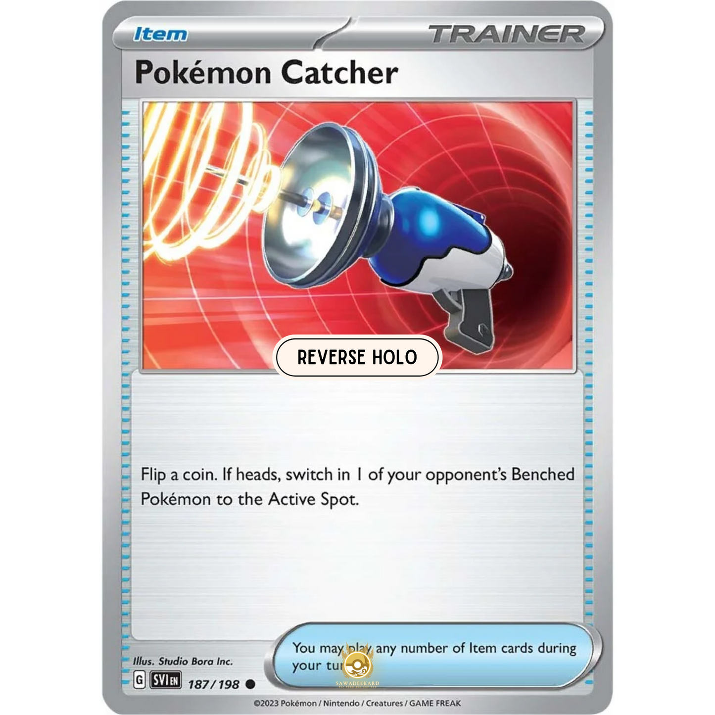 [ENG] SV01 Scarlet Violet Base Set: 187/198 Pokemon Catcher C (Reverse Holo)