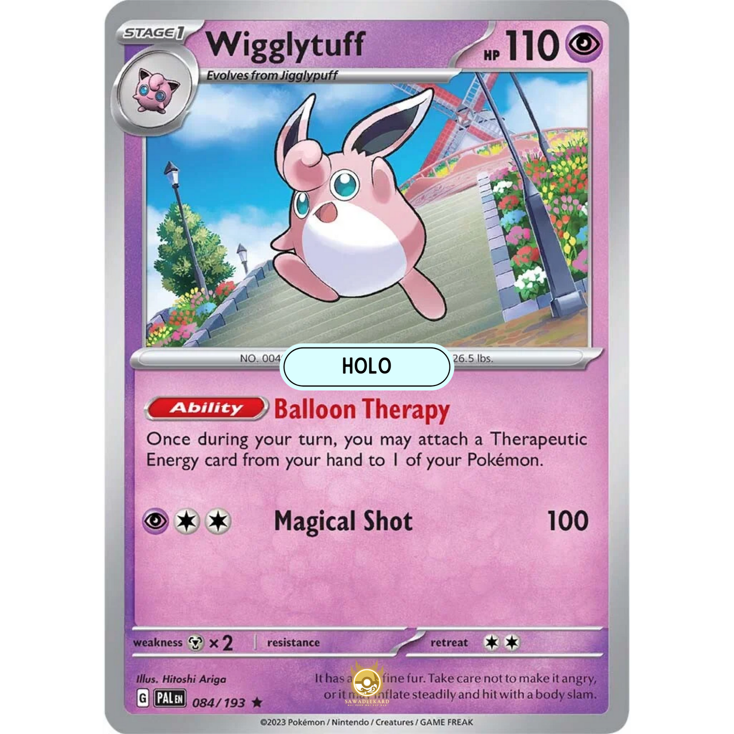 [ENG] SV02 Paldea Evolved: 084/193 Wigglytuff R (Foil)