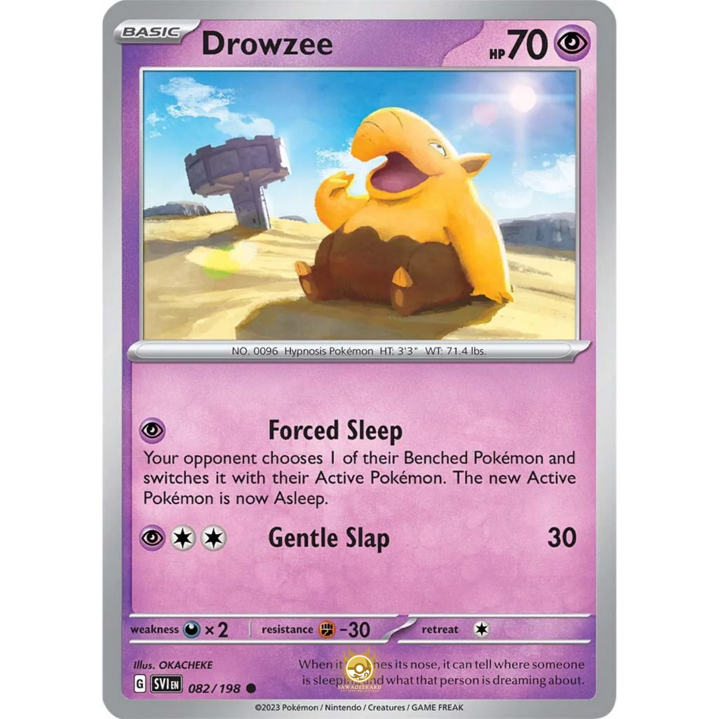 [ENG] SV01 Scarlet Violet Base Set: 082/198 Drowzee C (Non-Foil)