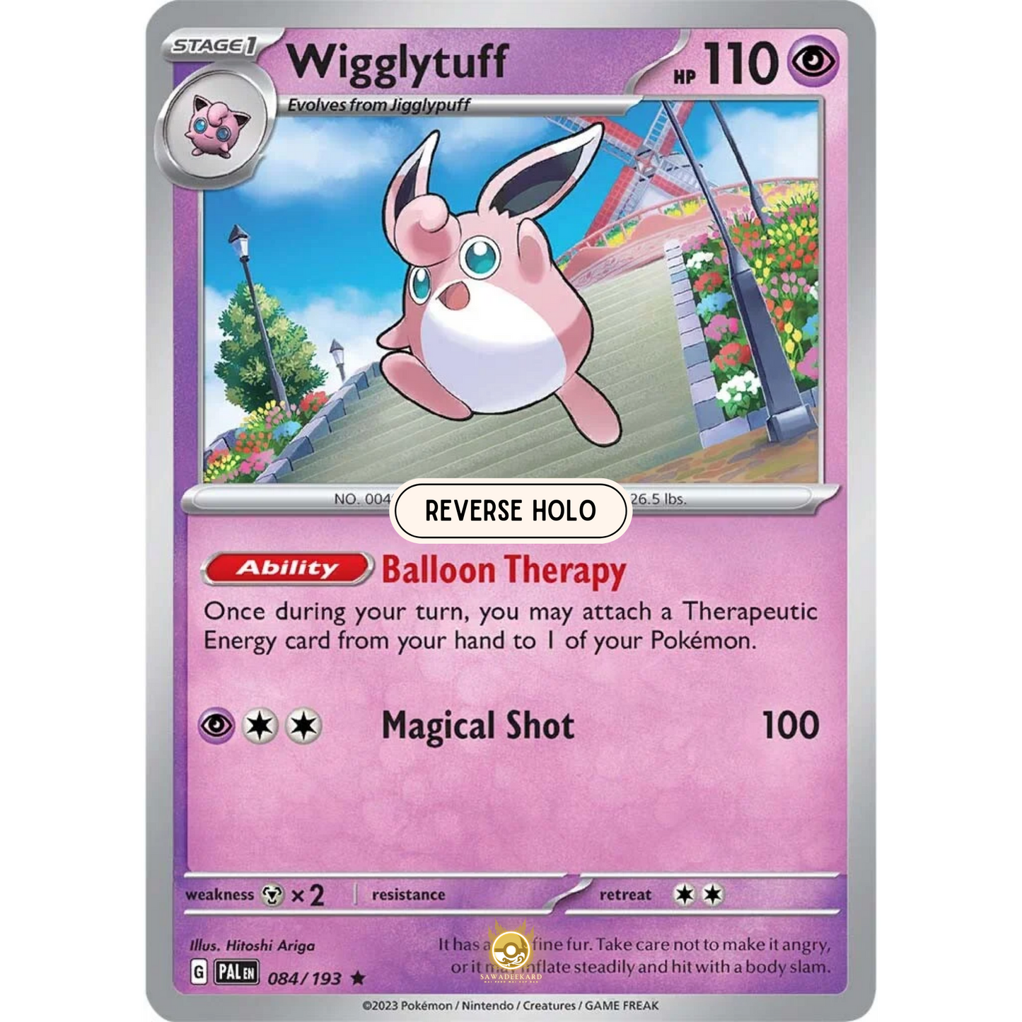 [ENG] SV02 Paldea Evolved: 084/193 Wigglytuff R (Reverse Holo)