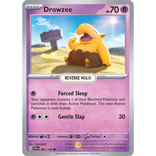 [ENG] SV01 Scarlet Violet Base Set: 082/198 Drowzee C (Reverse Holo)