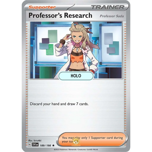 [ENG] SV01 Scarlet Violet Base Set: 189/198 Professor’s Research R (Foil)