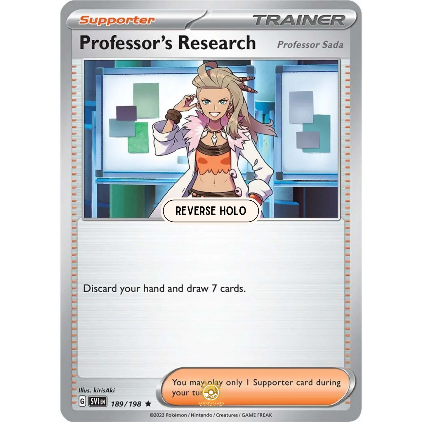 [ENG] SV01 Scarlet Violet Base Set: 189/198 Professor’s Research R (Reverse Holo)