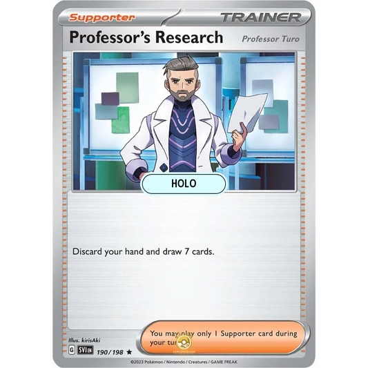 [ENG] SV01 Scarlet Violet Base Set: 190/198 Professor’s Research R (Foil)