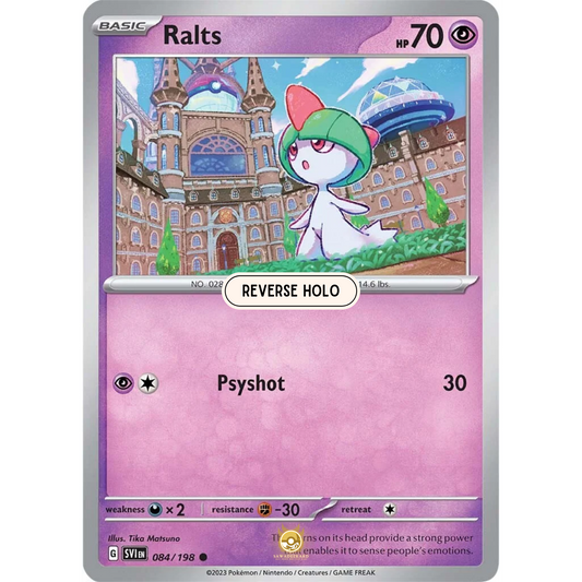 [ENG] SV01 Scarlet Violet Base Set: 084/198 Ralts C (Reverse Holo)