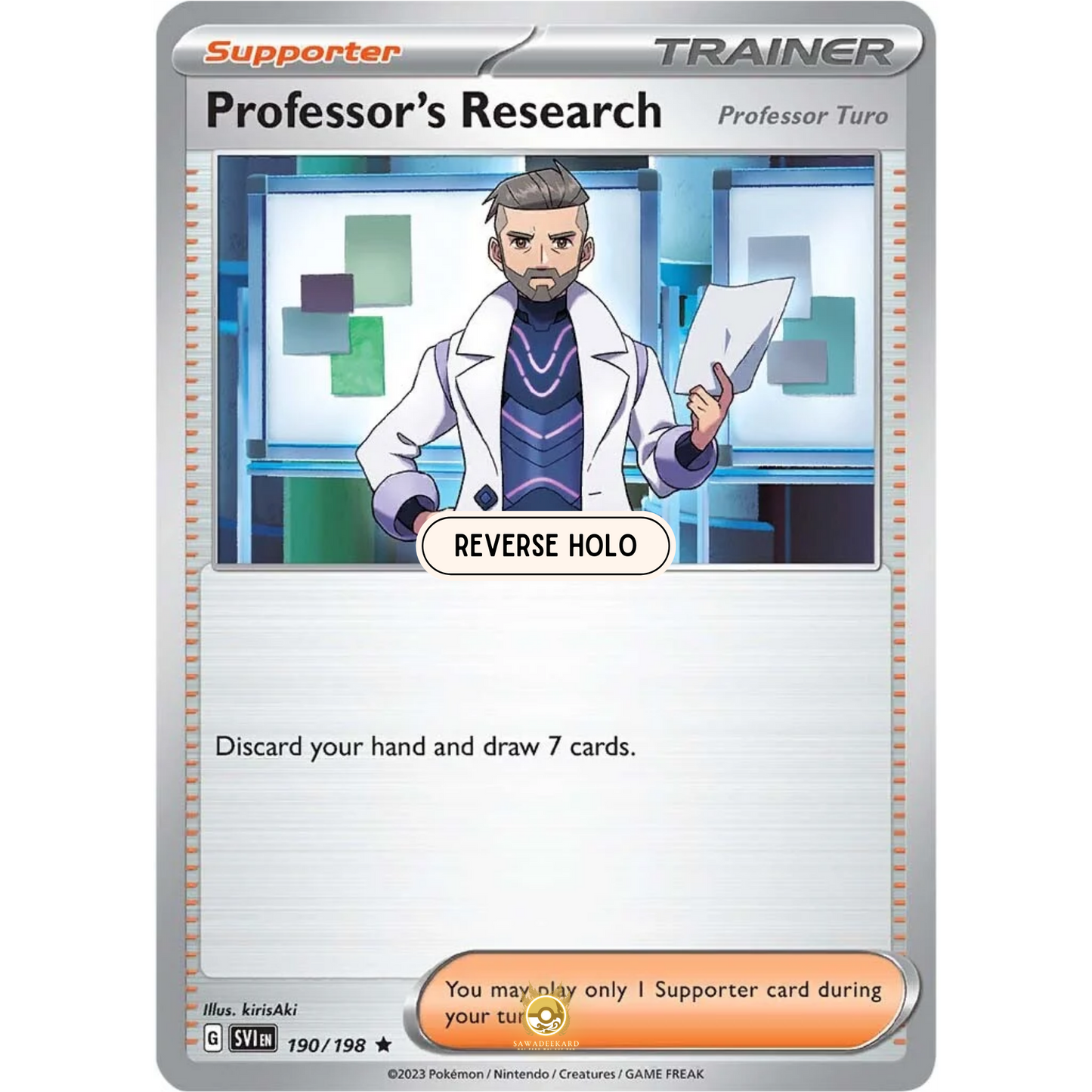 [ENG] SV01 Scarlet Violet Base Set: 190/198 Professor’s Research R (Reverse Holo)