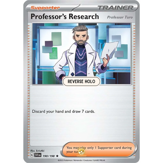 [ENG] SV01 Scarlet Violet Base Set: 190/198 Professor’s Research R (Reverse Holo)