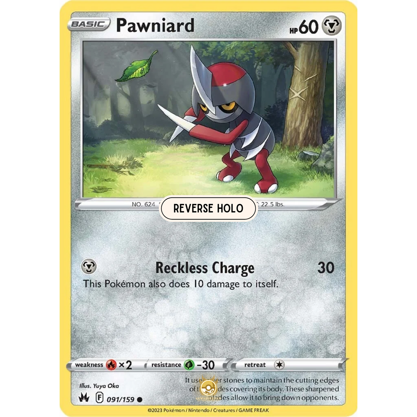 [ENG] SWSH 12.5 Crown Zenith: 091/159 Pawniard C (Reverse Holo)