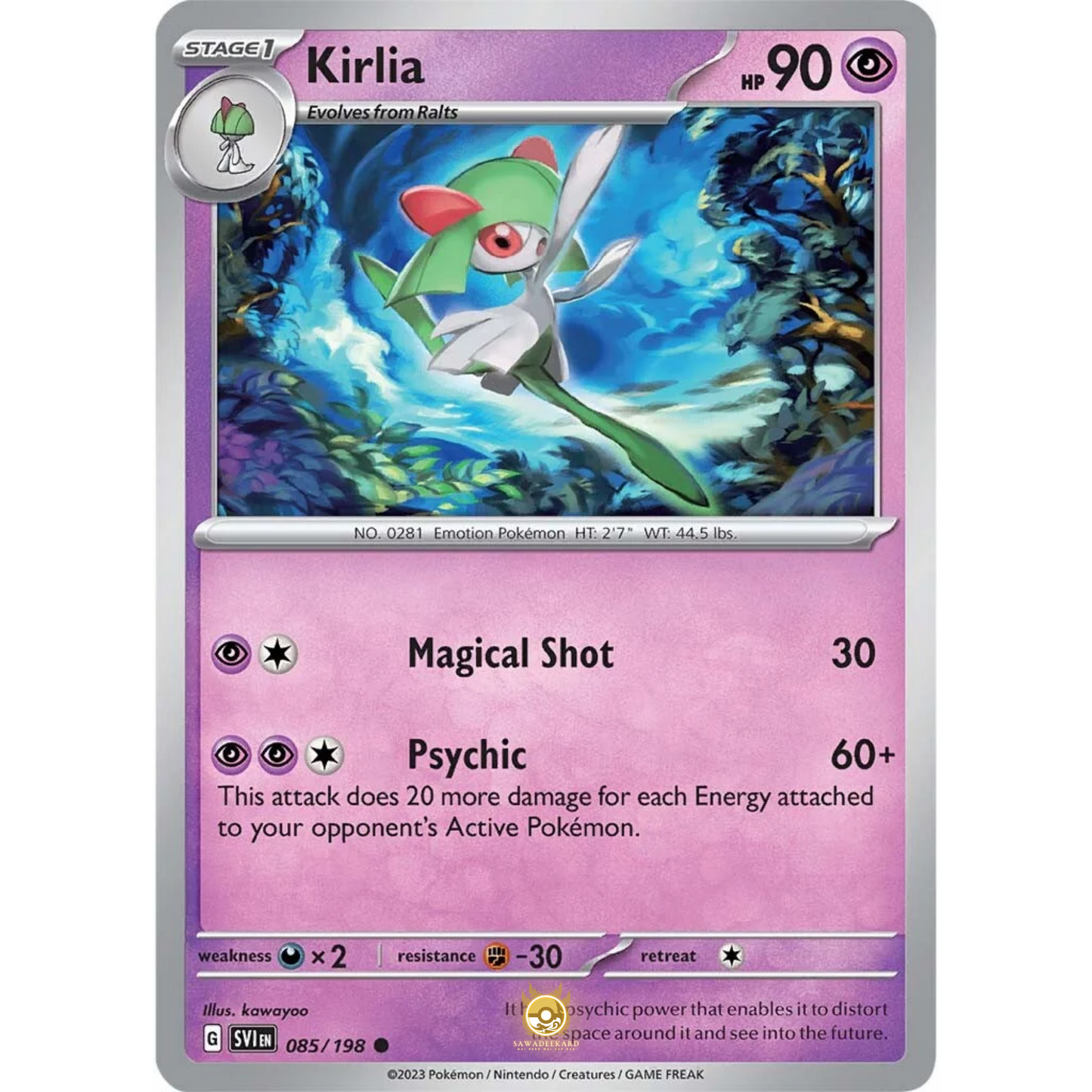 [ENG] SV01 Scarlet Violet Base Set: 085/198 Kirlia C (Non-Foil)