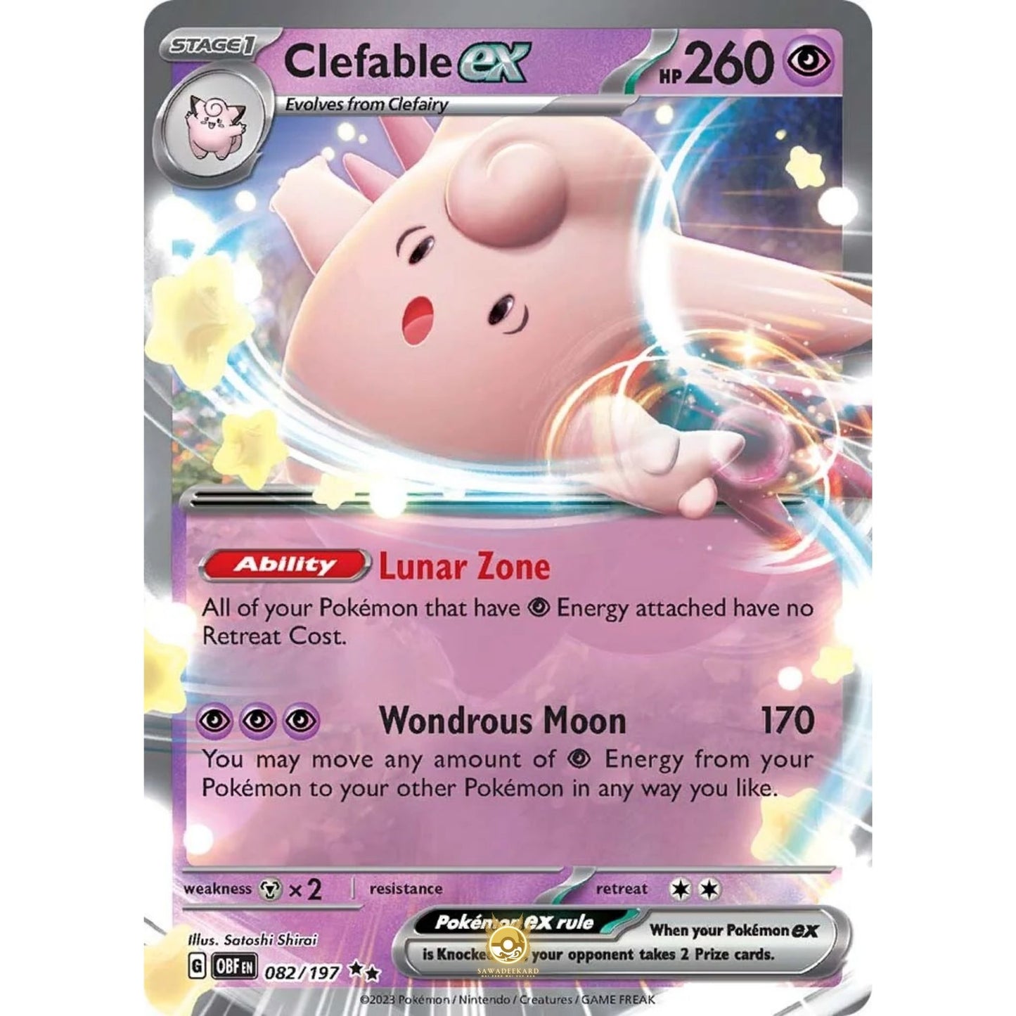 [ENG]	SV03	Obsidian Flames:	082/197	Clefable ex	RR	(Foil)