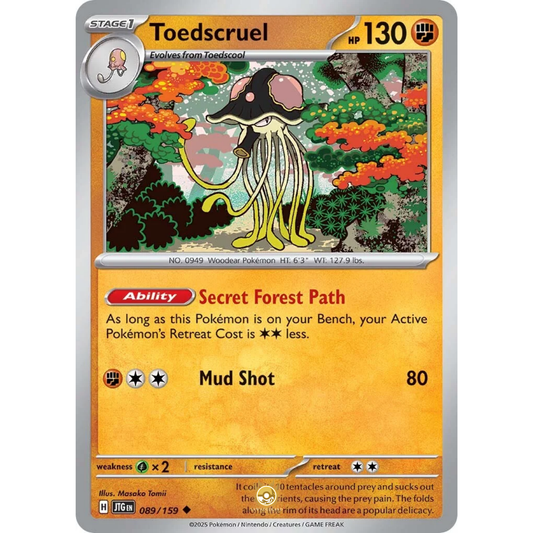 [ENG] Pokemon SV09 Journey Together: 089/159 Toedscruel [Fighting] [U - Uncommon] (Non-foil)