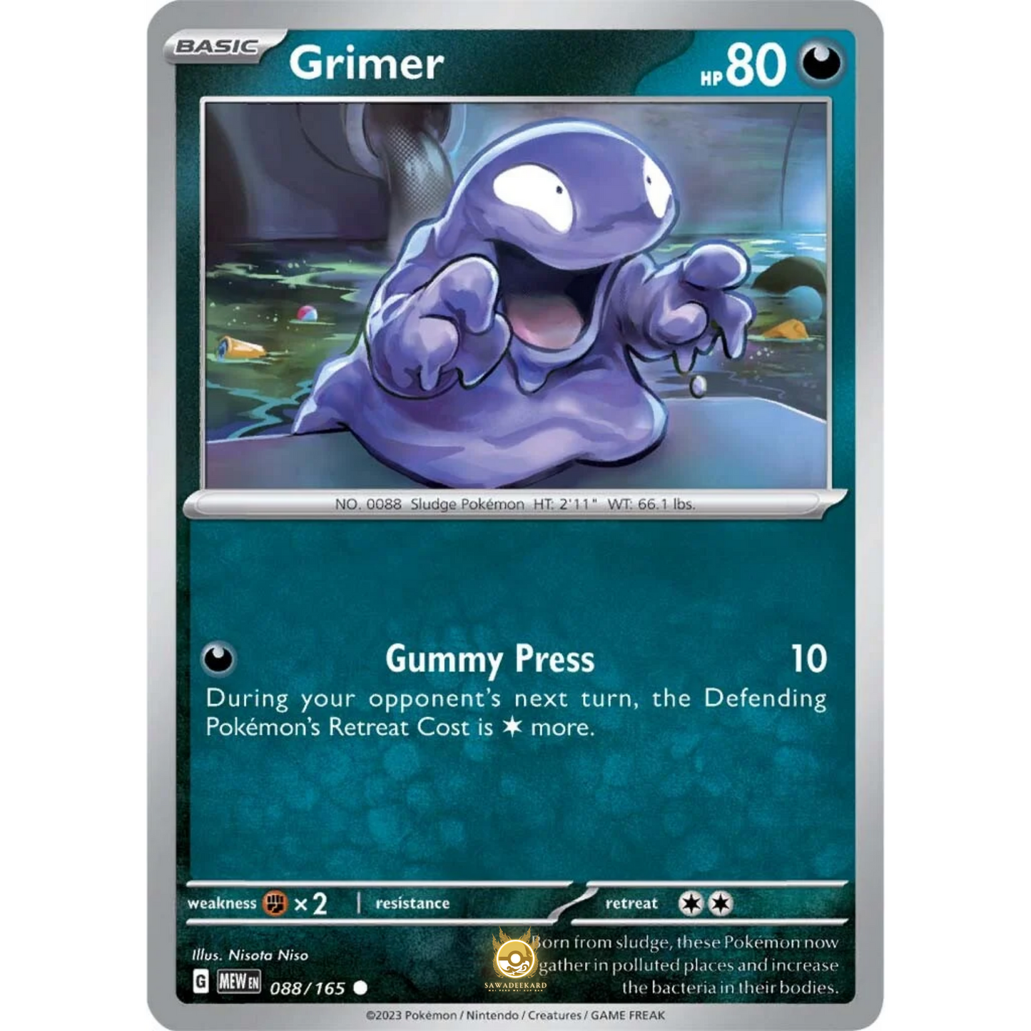 [ENG]	SV3.5	151:	088/165	Grimer		C	(Non-Foil)