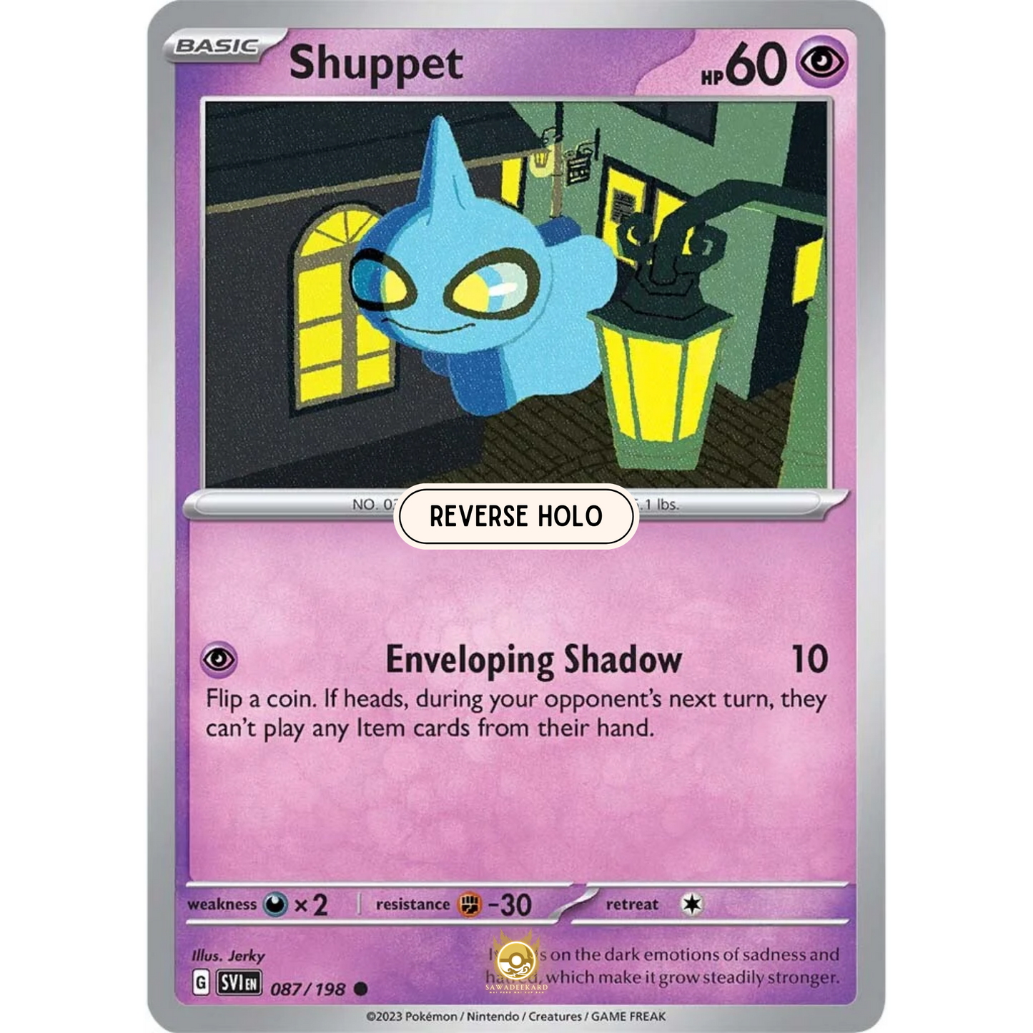 [ENG] SV01 Scarlet Violet Base Set: 087/198 Shuppet C (Reverse Holo)