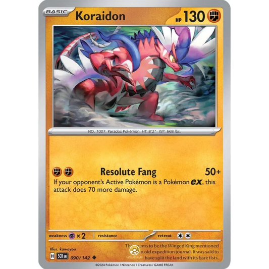 [ENG] Pokemon SV07 Stellar Crown: 090/142 Koraidon [Fighting] [U - Uncommon] (Non-foil)