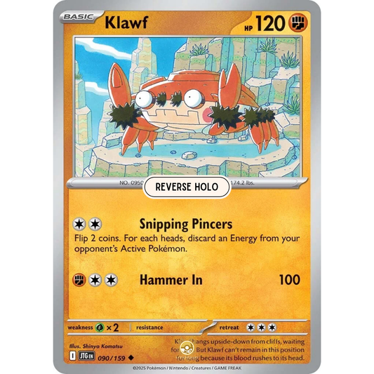 [ENG] Pokemon SV09 Journey Together: 090/159 Klawf [Fighting] [U - Uncommon] (Reverse Holo)