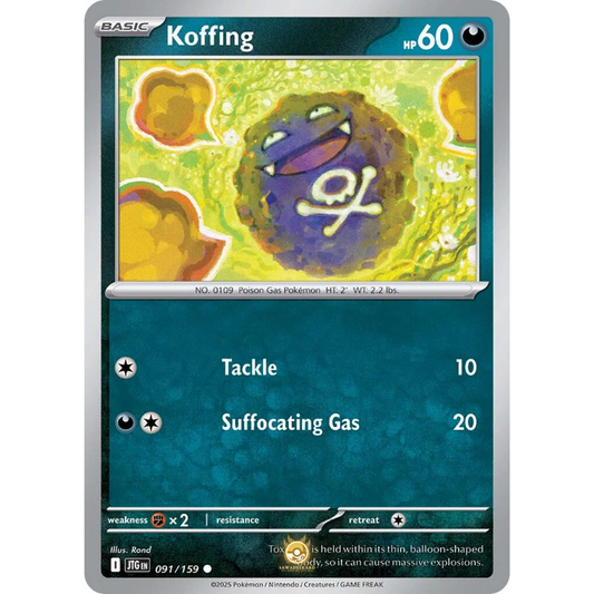 [ENG] Pokemon SV09 Journey Together: 091/159 Koffing [Darkness] [C - Common] (Non-foil)