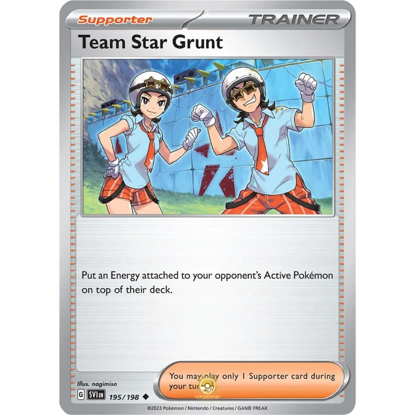 [ENG] SV01 Scarlet Violet Base Set: 195/198 Team Star Grunt U (Non-Foil)