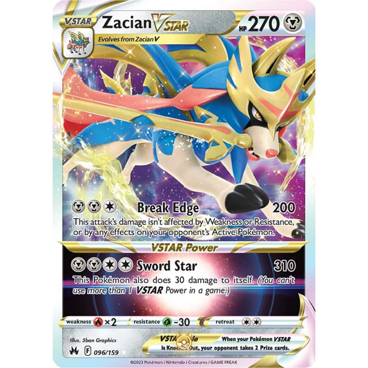 [ENG] SWSH 12.5 Crown Zenith: 096/159 Zacian VSTAR R (Foil)