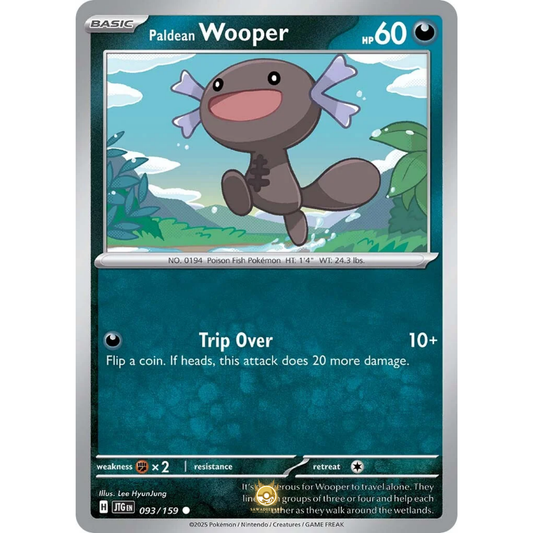 [ENG] Pokemon SV09 Journey Together: 093/159 Paldean Wooper [Darkness] [C - Common] (Non-foil)