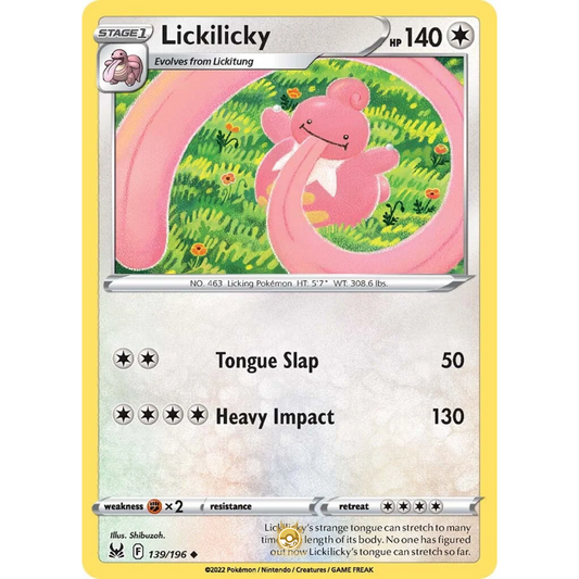 [ENG] SWSH 11 Lost Origin: 139/196 Lickilicky U (Non-Foil)