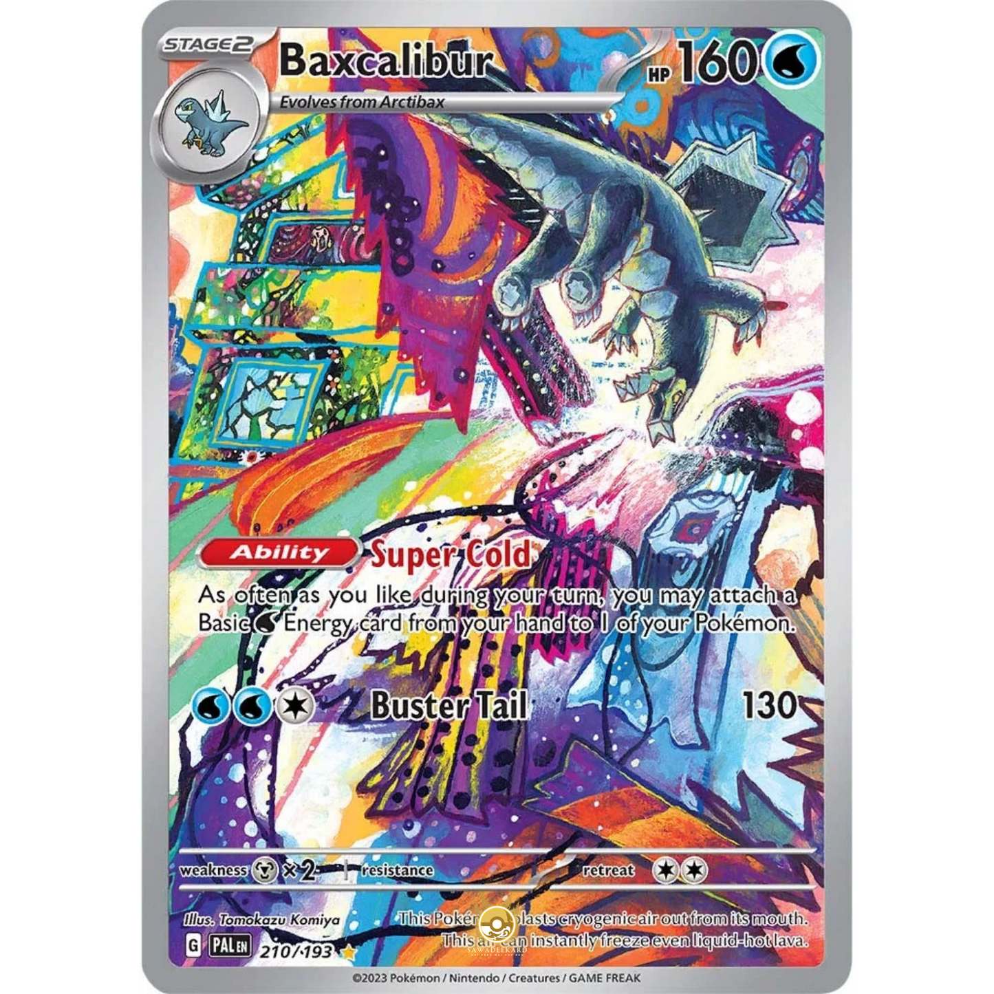 [ENG] SV02 Paldea Evolved: 210/193 Baxcalibur IR (Foil)