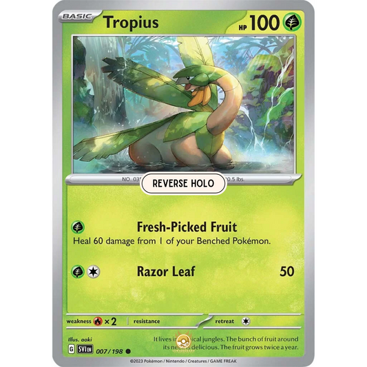 [ENG] SV01 Scarlet Violet Base Set: 007/198 Tropius C (Reverse Holo)