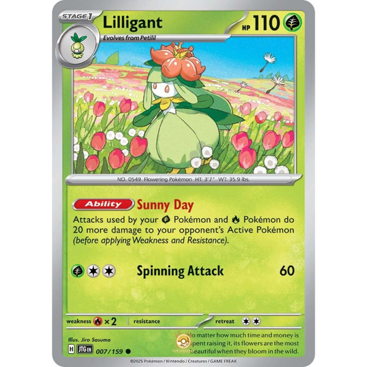 [ENG] Pokemon SV09 Journey Together: 007/159 Lilligant [Grass] [C - Common] (Non-foil)