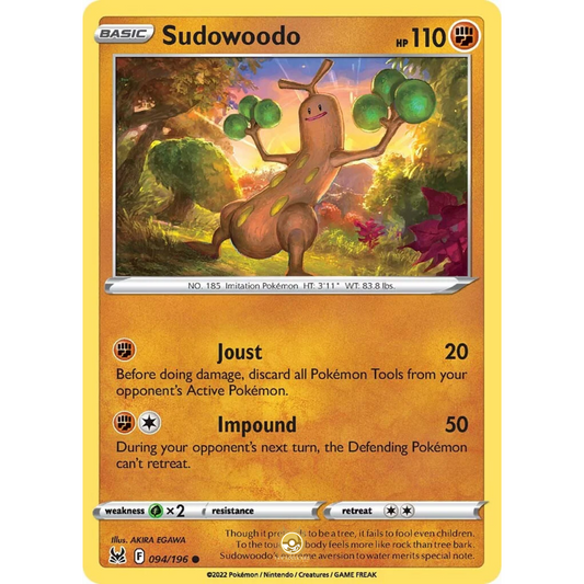 [ENG] SWSH 11 Lost Origin: 094/196 Sudowoodo C (Non-Foil)