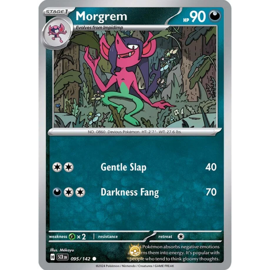 [ENG] Pokemon SV07 Stellar Crown: 095/142 Morgrem [Darkness] [C - Common] (Non-foil)