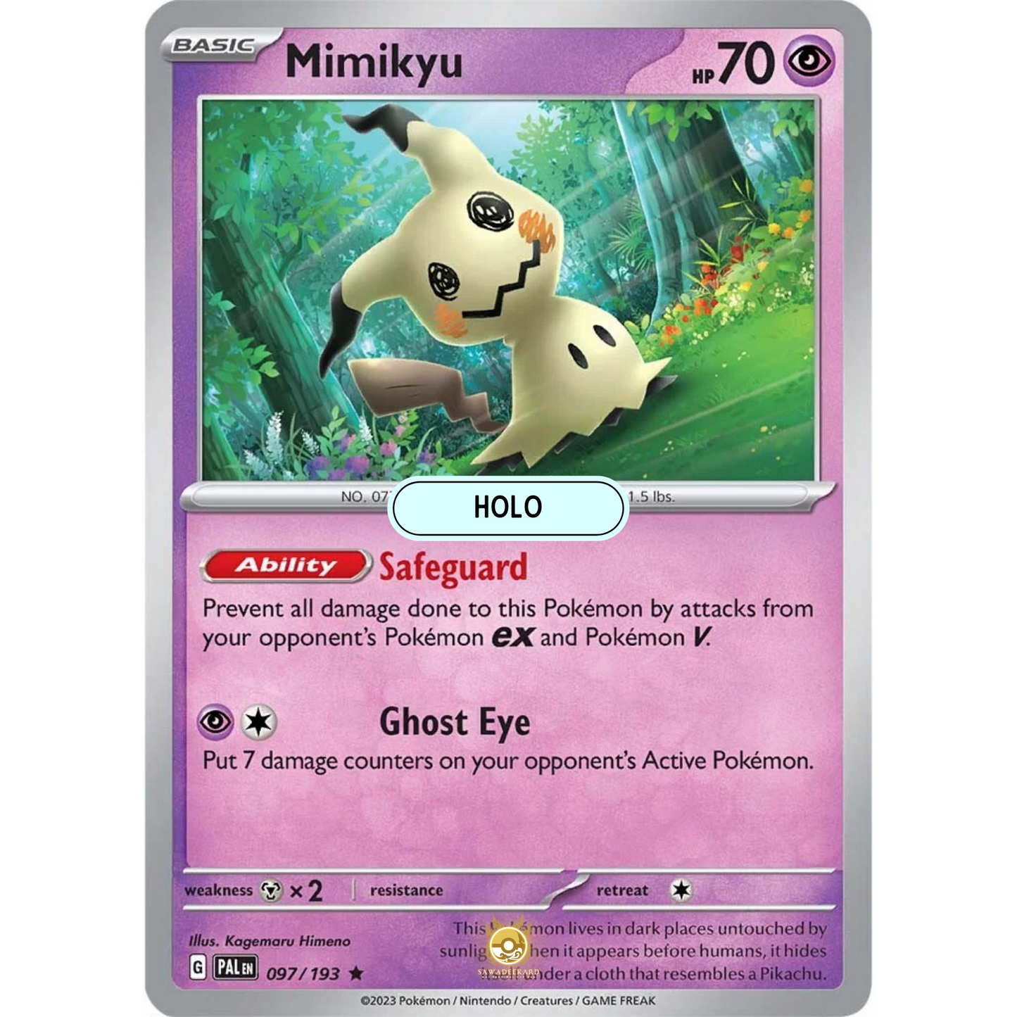 [ENG] SV02 Paldea Evolved: 097/193 Mimikyu R (Foil)